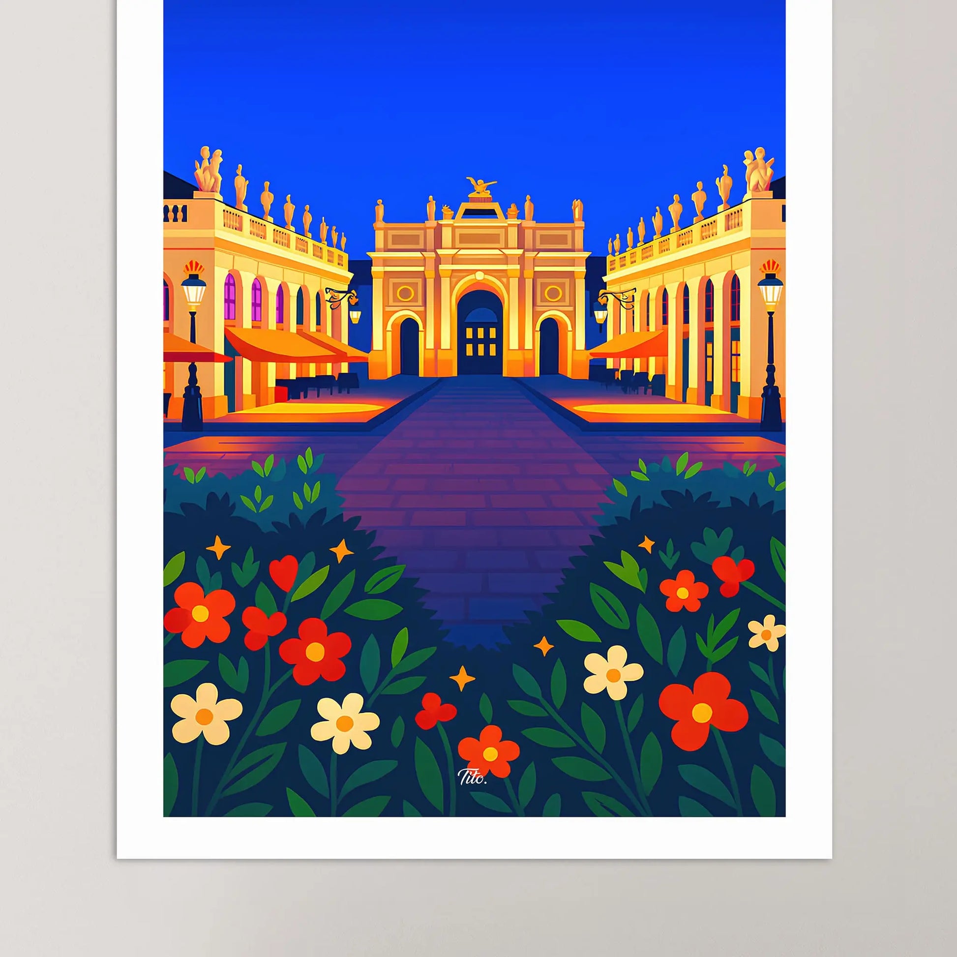 Affiche Nancy - Poster vintage, impression artistique murale