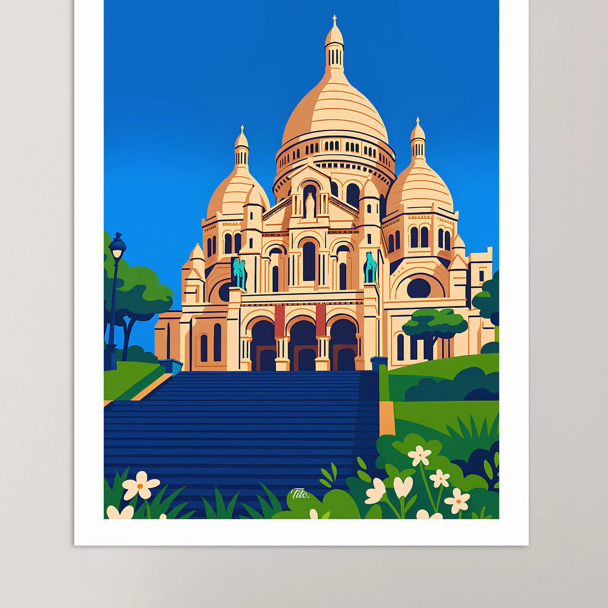 Affiche Paris - Poster vintage, impression artistique murale