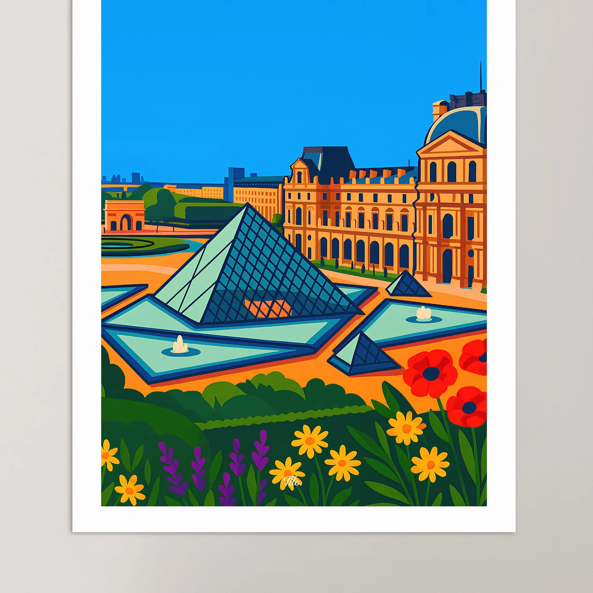 Affiche Paris - Poster vintage, impression artistique murale