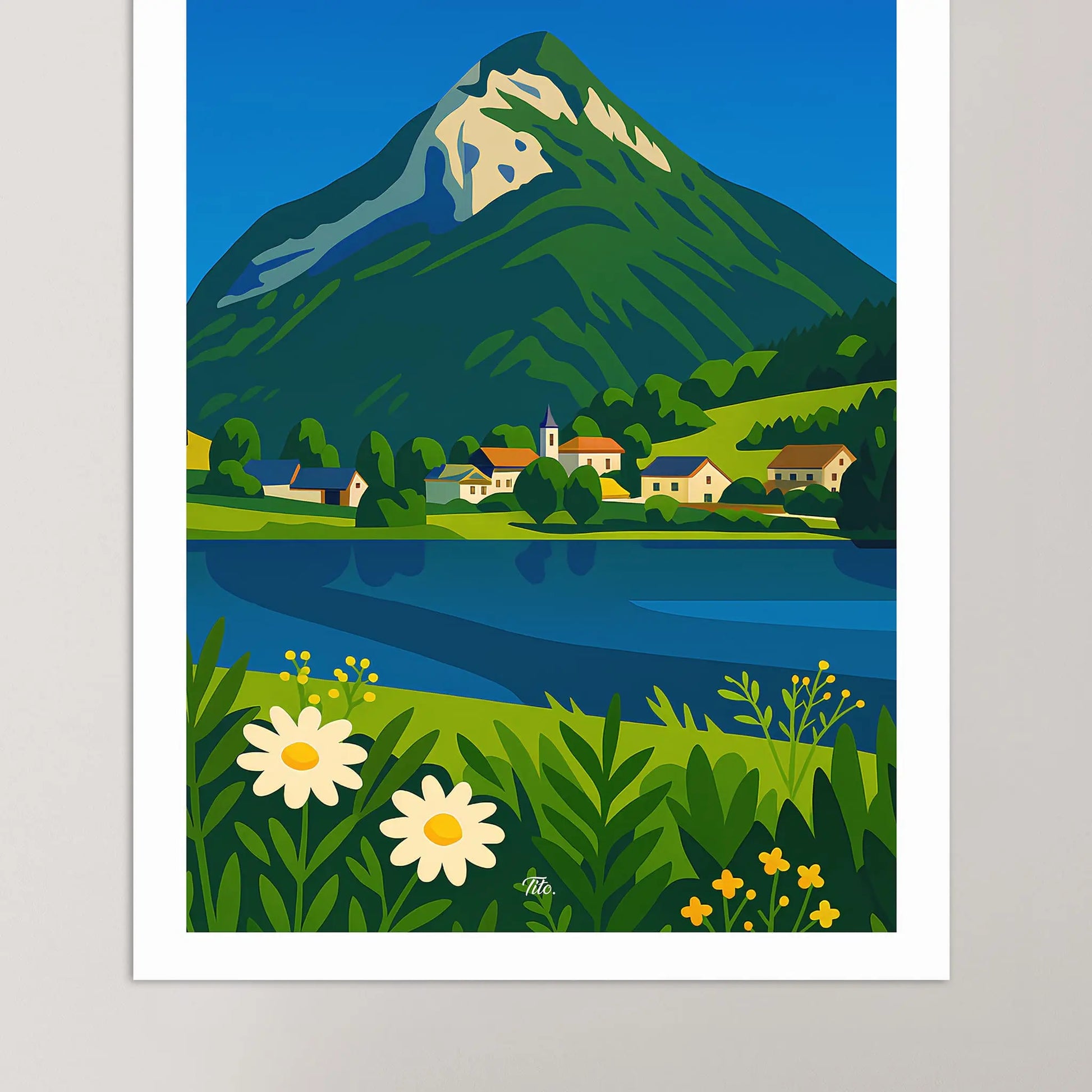 Affiche Savoie - Poster vintage, impression artistique murale