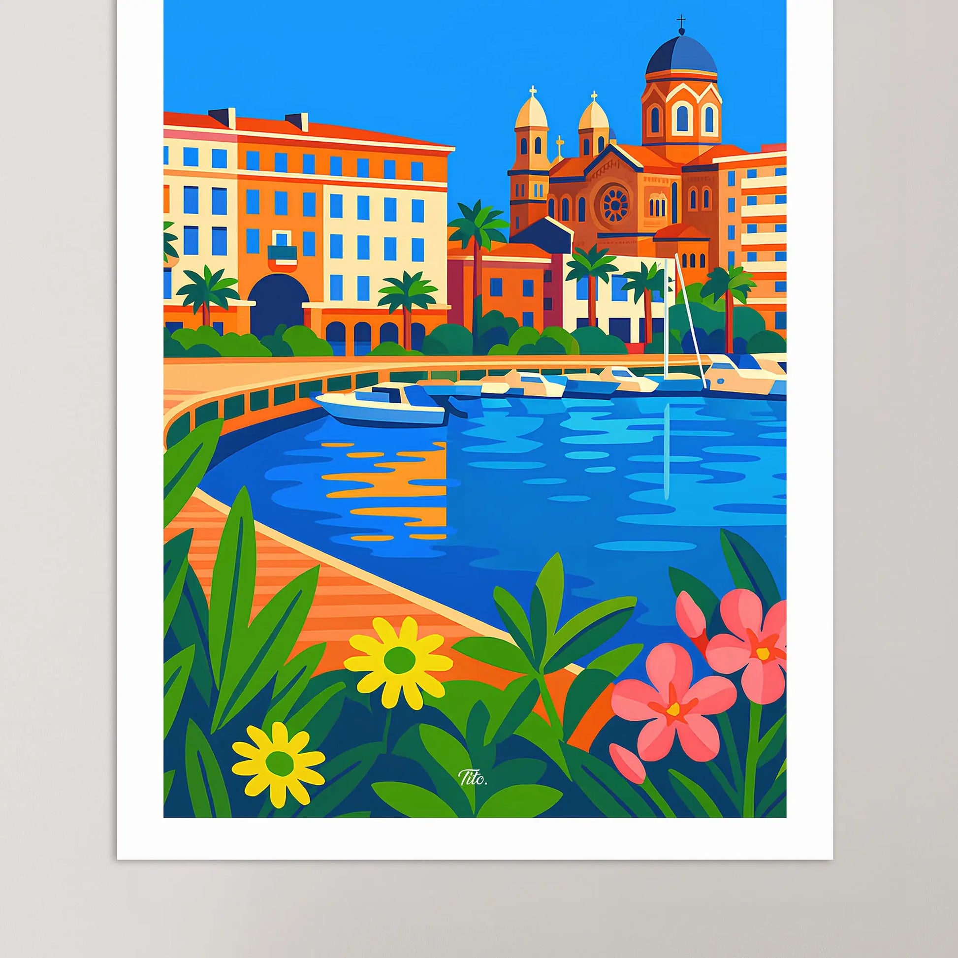 Affiche Saint-Raphaël - Poster vintage, impression artistique murale