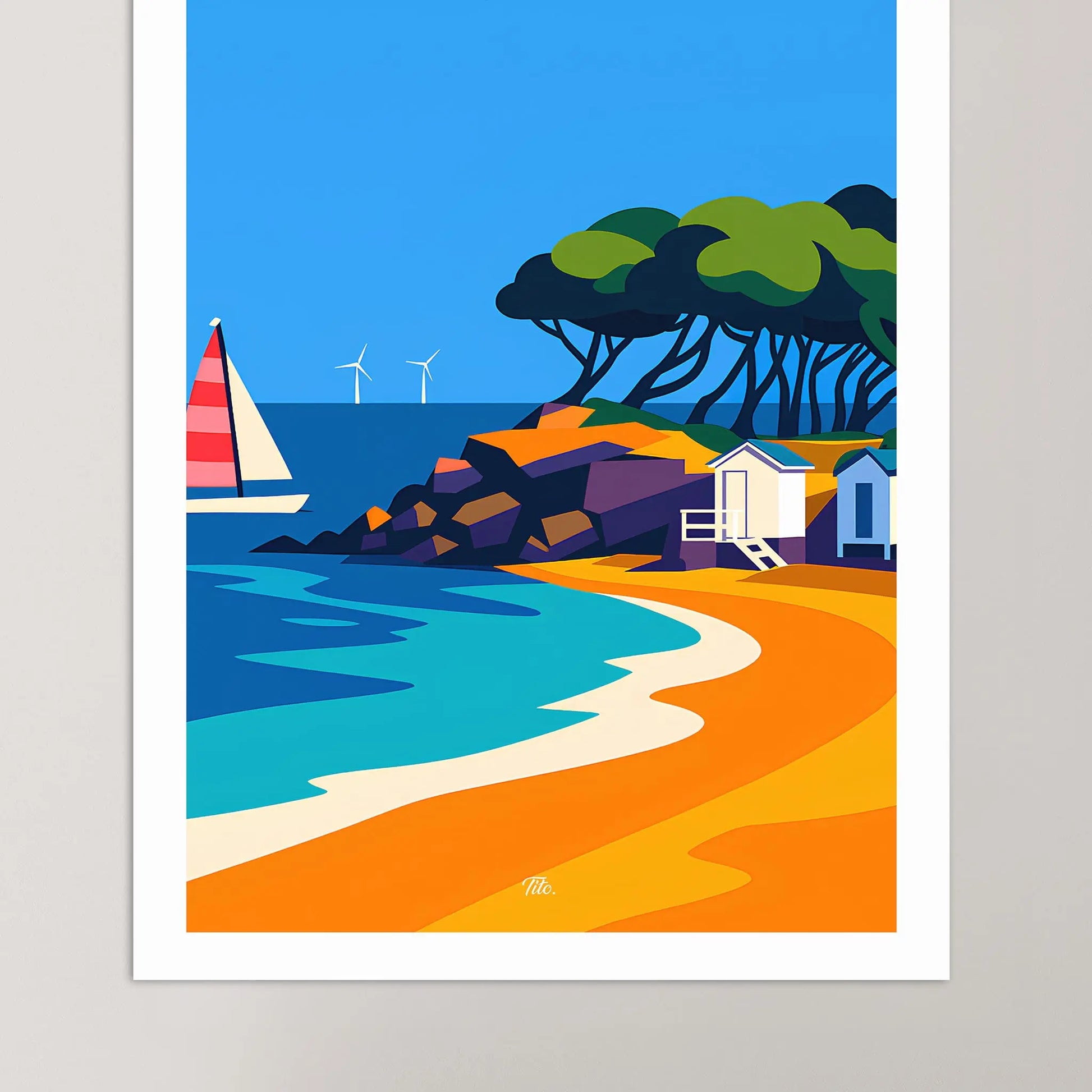 Affiche Vendée - Poster vintage, impression artistique murale