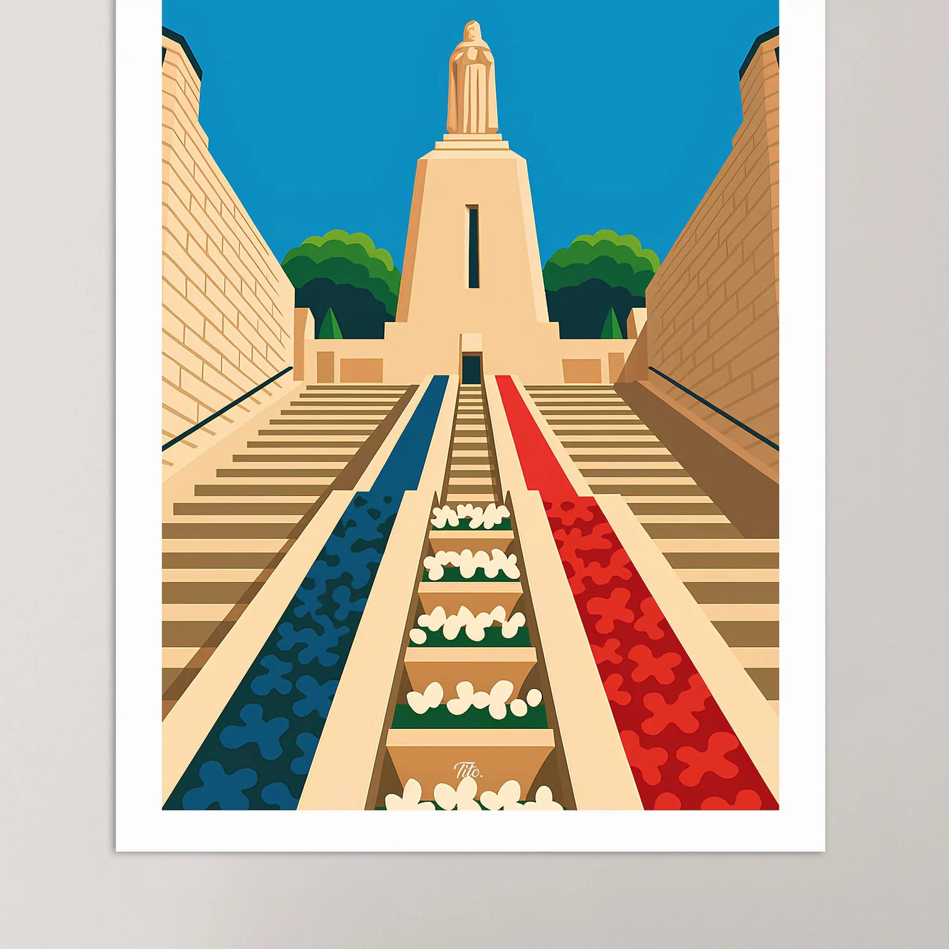 Affiche Verdun - Poster vintage, impression artistique murale