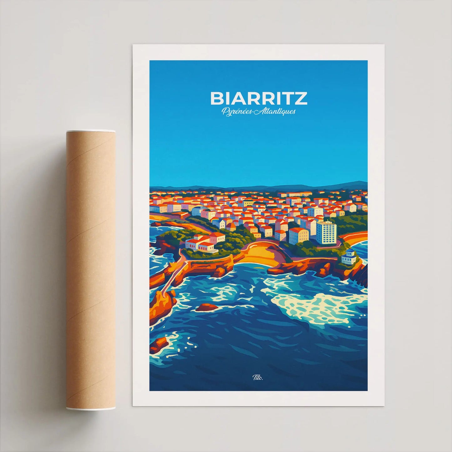 Affiche Biarritz