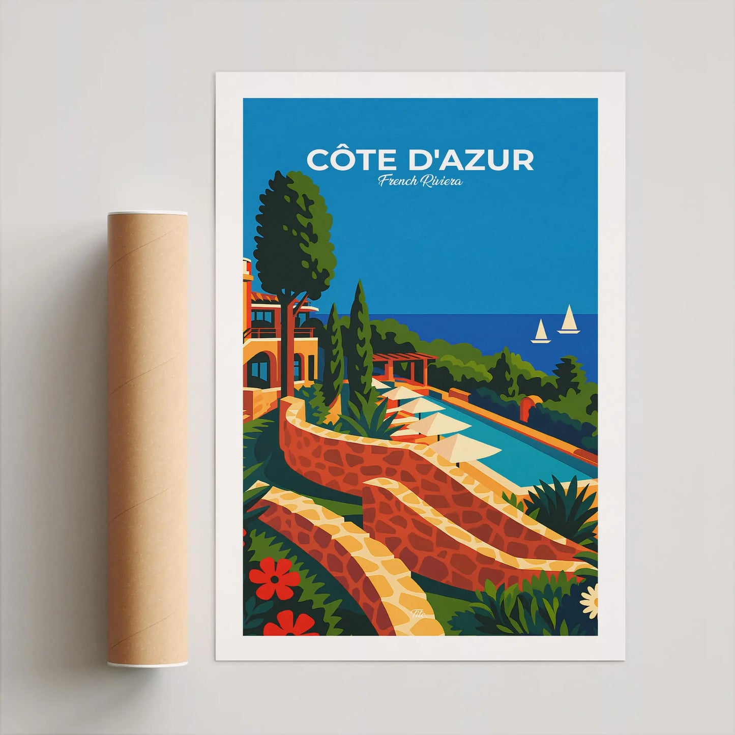 Affiche Côte d'Azur