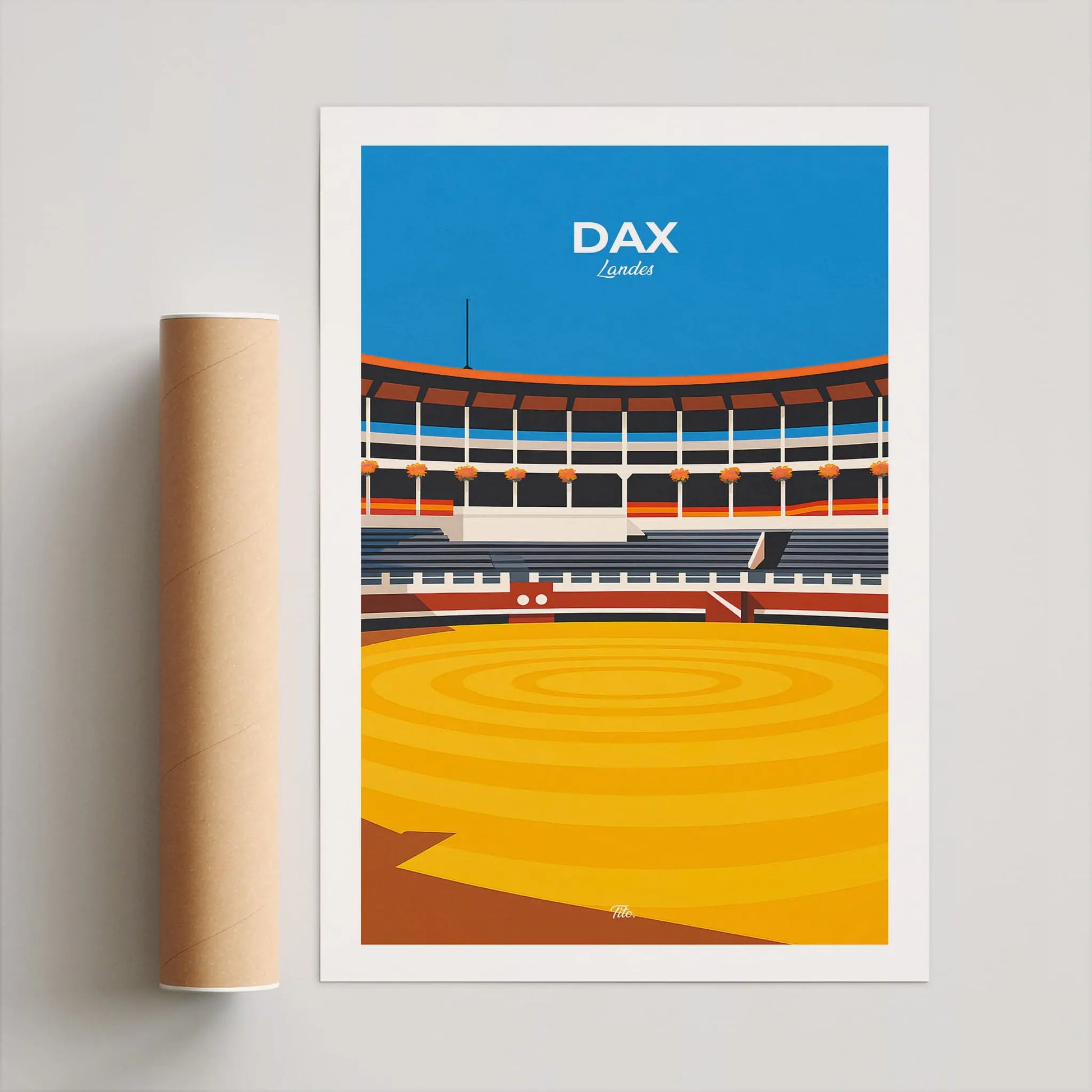 Affiche Dax - Poster vintage, impression artistique murale