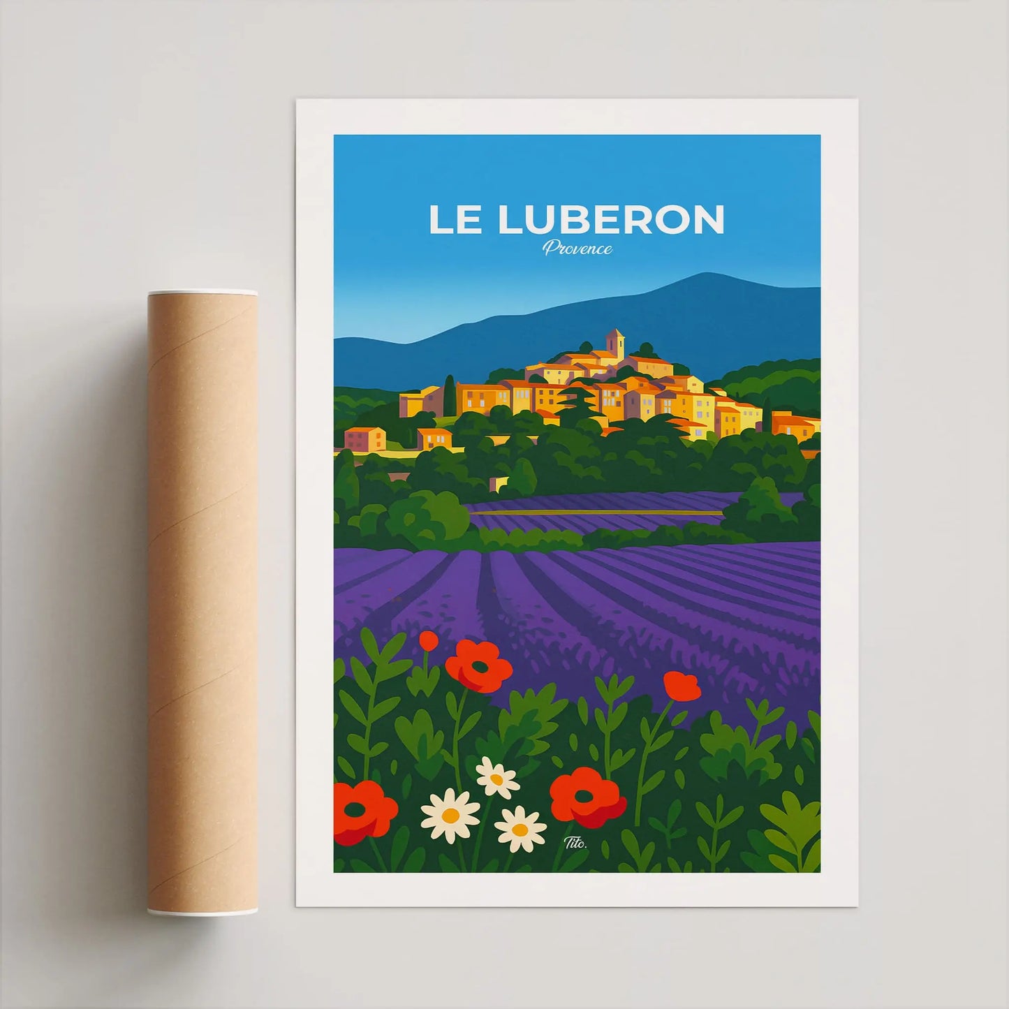 Affiche Le Luberon