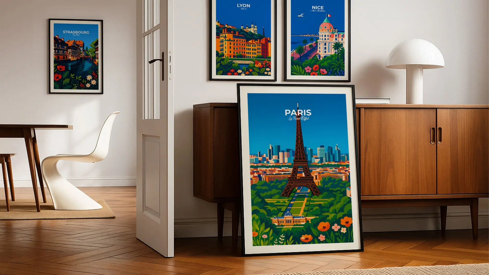 Affiches des villes et régions de France illustrées